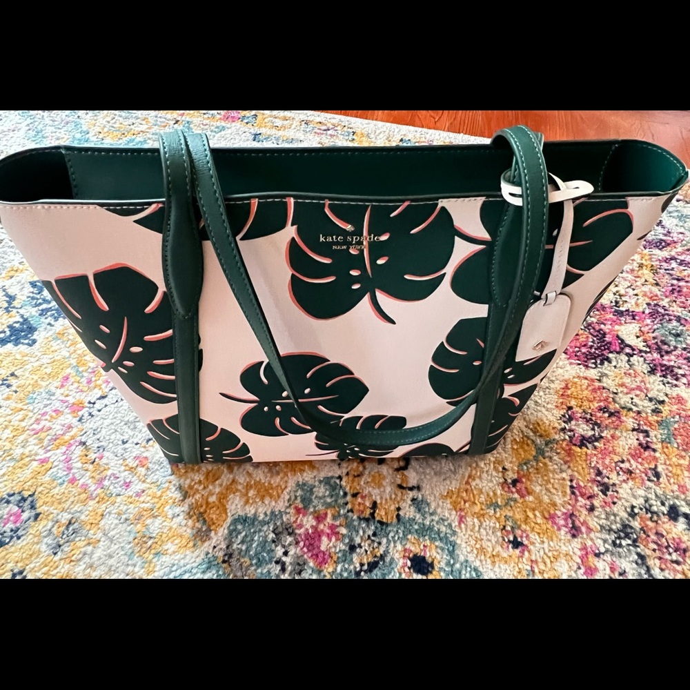 Kate Spade ** New never used “Monstera Leaves”